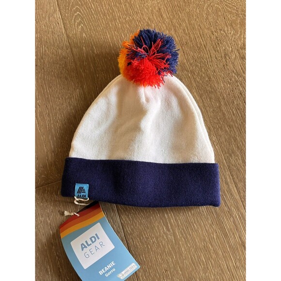 NEW NWT ALDI Gear White Beanie Limited Edition Fall 2023 One Size Sold Out - Picture 1 of 4